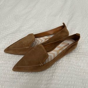 New without box Nicholas Kirkwood suede Beya Loafers ballet flats 38.5